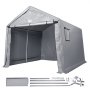VEVOR Adăpost de depozitare portabil Adăpost de garaj 10 x 10 x 8,5 ft și ușă cu fermoar