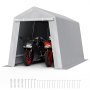 Outdoor Storage Shelter Shed 7x12 ft Waterproof Portable Canopy Carport Tent