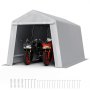 Outdoor Storage Shelter Shed 8x14 ft Waterproof Portable Canopy Carport Tent
