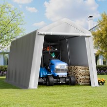 Outdoor Storage Shelter Shed 8x14 ft Waterproof Portable Canopy Carport Tent