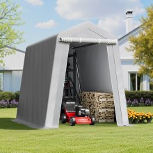Outdoor Storage Shelter Shed 6x8 ft Waterproof Portable Canopy Carport Tent