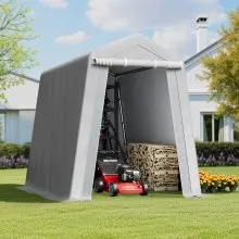 Outdoor Storage Shelter Shed 6x8 ft Waterproof Portable Canopy Carport Tent