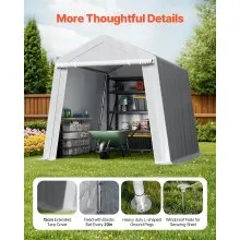 VEVOR Outdoor Storage Shelter Shed 8x8 ft Waterproof Carport Canopy Garage Tent