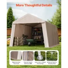 Outdoor Storage Shelter Portable Shed 10x15 ft Waterproof Canopy Garage Tent