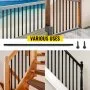 VEVOR Deck Balusters, 16 Pack Metal Deck Spindles, 44\"x0.5\" Staircase Baluster with Screws, Iron Deck Railing for Wood and Composite Deck, Stylish Black Baluster for Outdoor Stair Deck Porch