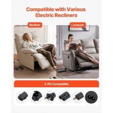 Battery Pack for Reclining Furniture 2500 mAh Battery Pack with Adapter