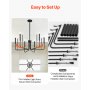 6-Light Chandelier Black Modern Chandelier Adjustable Height for Ceilings