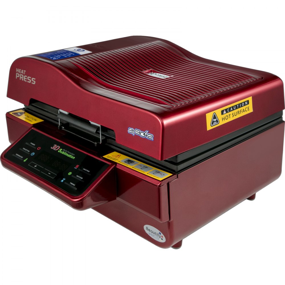VEVOR Heat Press Multi-Function 3D Sublimation Machine 2800W 3D Vacuum Sublimation Heat Press Machine for Mugs Phone Case Plate and Glasses Photo Frame