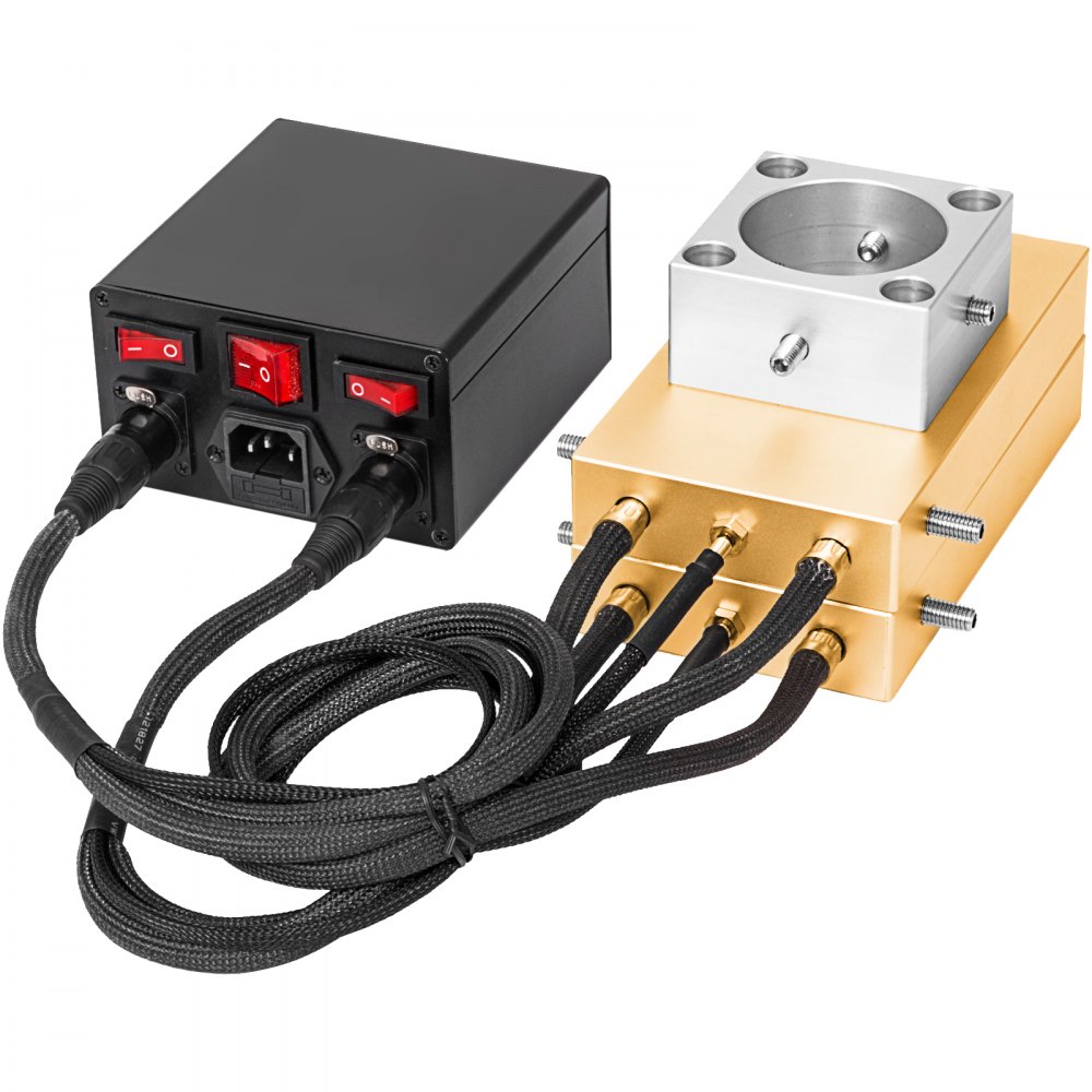 Rosin Press Plate Kit 4"x7" Rosin Extractor 4 Heating Rods 10-20 Ton Hydraulic