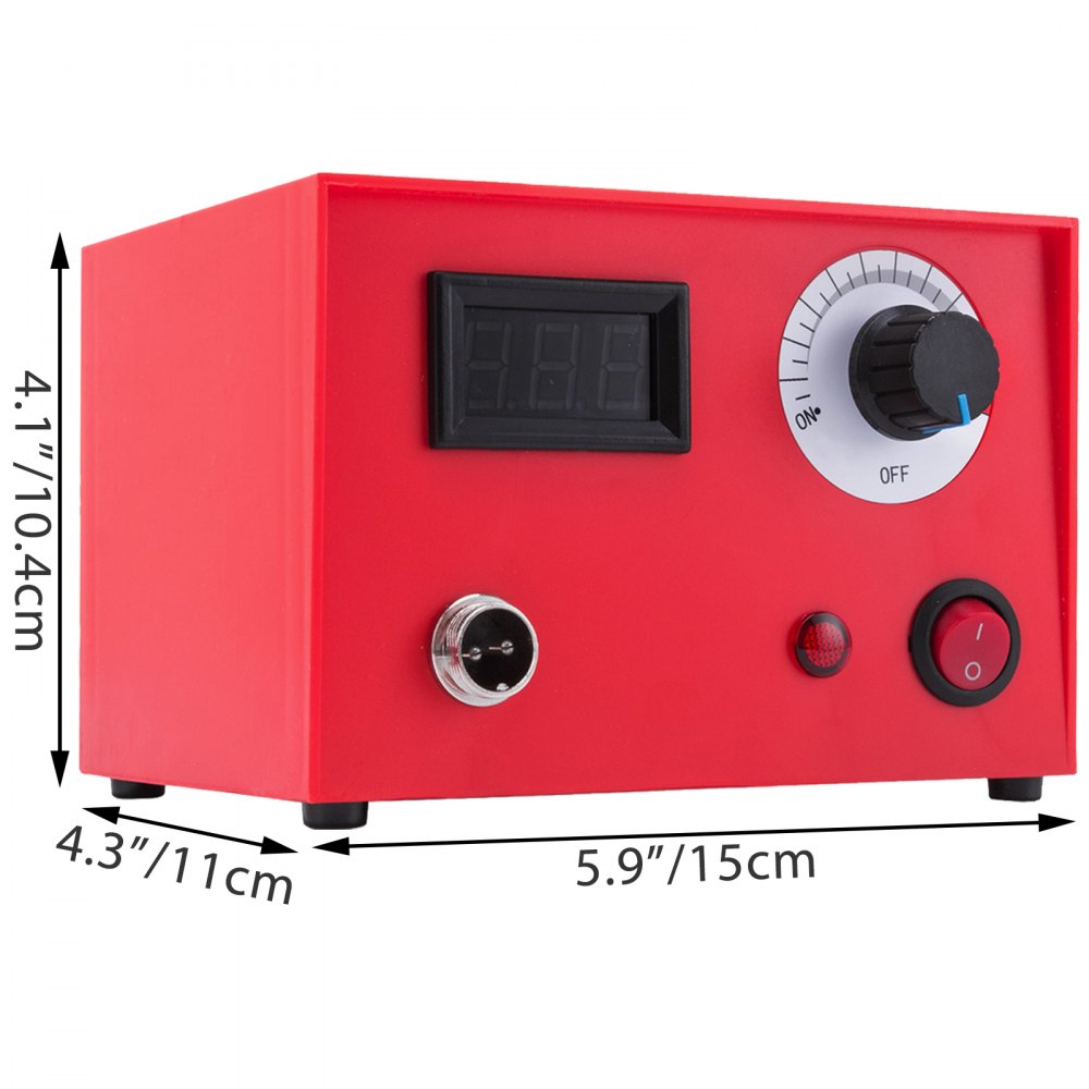 VEVOR 50W Kit de pirograbado profesional Máquina de pirograbado de 110V Bolígrafo dual Kit de quema de madera multifunción para adultos Pantalla digital Artesanía de pirograbado para quemar madera Herramienta de pirograbado Quema de madera