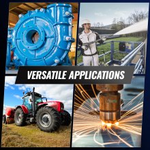 VEVOR 1.5KW Electric Motor 1400 rpm, AC 220~240V 9.85A, 90L, B3 Frame, Air Compressor Motor Single Phase, 24mm Keyed Shaft, CW/CCW Rotation for Agricultural Machinery and General Equipment