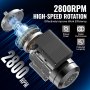 Ηλεκτρικός κινητήρας VEVOR 1.1KW 2800RPM AC 220~240V 7.1A 1-φασικός άξονας με κλειδί 24mm