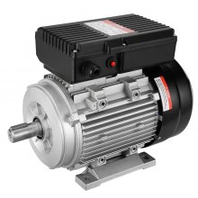 VEVOR 1.1KW Electric Motor 2800 rpm, AC 220~240V 7.1A, 90S, B3 Frame, Air Compressor Motor Single Phase, 24mm Keyed Shaft, CW/CCW Rotation for Agricultural Machinery and General Equipment