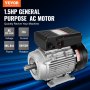 Ηλεκτρικός κινητήρας VEVOR 1.1KW 2800RPM AC 220~240V 7.1A 1-φασικός άξονας με κλειδί 24mm