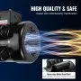 VEVOR 1.5HP Electric Motor 3450 rpm, AC 115V/230V, 56 Frame, Air Compressor Motor Single Phase, 5/8" Keyed Shaft, CW/CCW Rotation for Agricultural Machinery and General Equipment