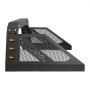 Barra antivuelco VEVOR para caja de camioneta, portaequipajes universal ajustable para camionetas de tamaño completo, construcción de acero al carbono con 6 luces auxiliares ámbar, no incluye portaequipajes.