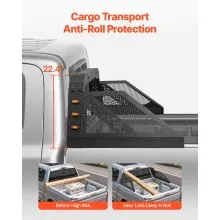 Truck Bed Roll Bar Universal Chase Rack with Light for Full-Size Pickup