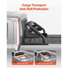Truck Bed Roll Bar Universal Chase Rack with Light for Mid-Size Pickup