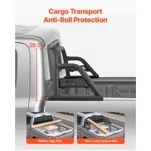 Truck Bed Roll Bar Universal Chase Rack for Mid-Size Pickup Carbon Steel