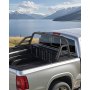 VEVOR Truck Bed Roll Bar, Universal Pickup Sport Adjustable Bar Chase Rack Compatible with Full-Size Truck, Carbon Steel Construction with Extension Light Bracket, No Rack Included
