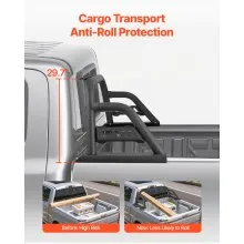 Truck Bed Roll Bar Universal Chase Rack for Full-Size Pickup Carbon Steel