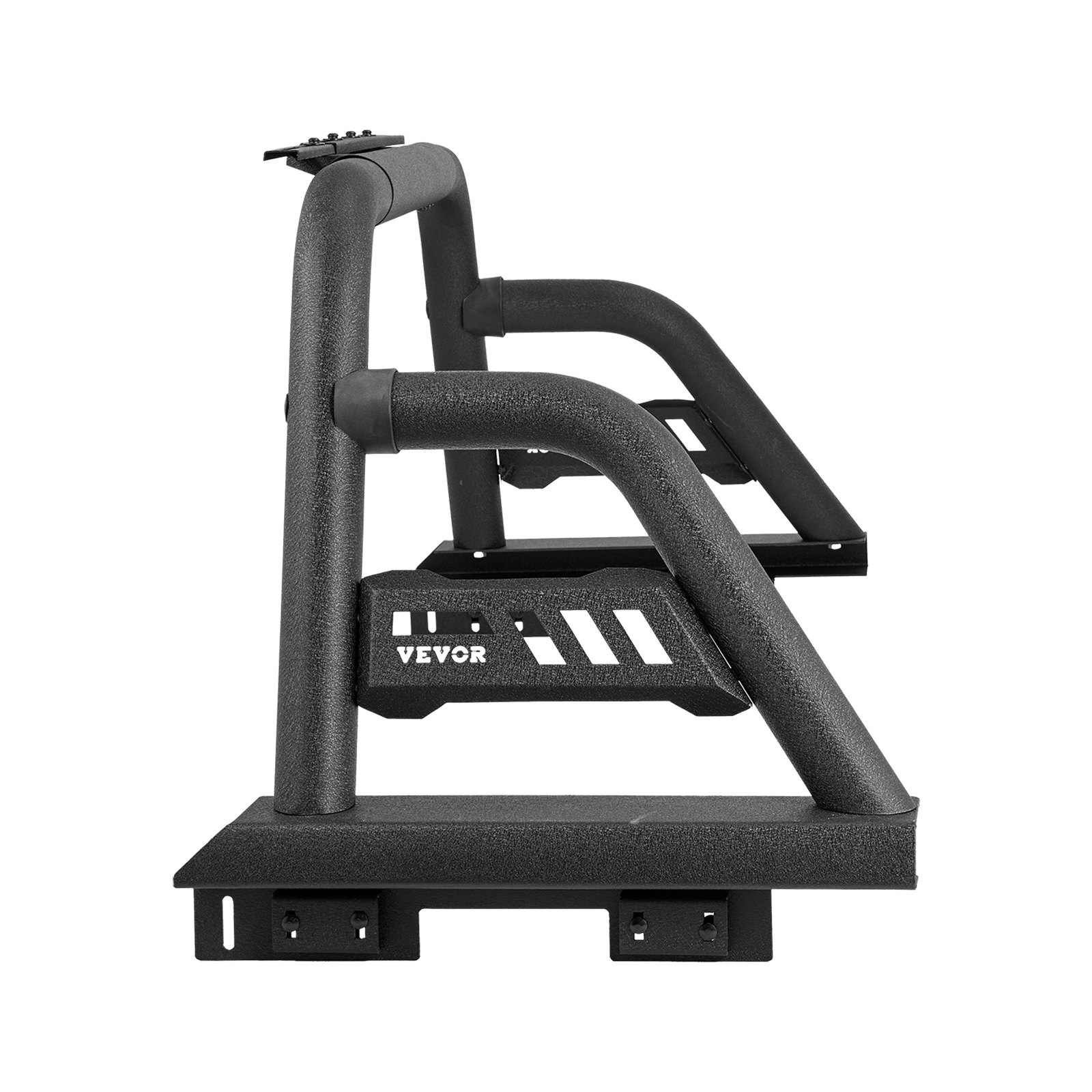 VEVOR Truck Bed Roll Bar, Universal Pickup Sport Adjustable Bar Chase Rack Compatible with Full-Size Truck, Carbon Steel Construction with Extension Light Bracket, No Rack Included