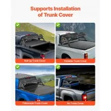 Truck Bed Roll Bar Universal Chase Rack with Rack for Full-Size Pickup