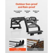 Truck Bed Roll Bar Universal Chase Rack with Rack for Full-Size Pickup