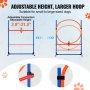 VEVOR Dog Agility Training Equipment 4 PCS Set Hurdles and Jump Ring Obstacle