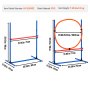 VEVOR Dog Agility Training Equipment 4 PCS Set Hurdles and Jump Ring Obstacle