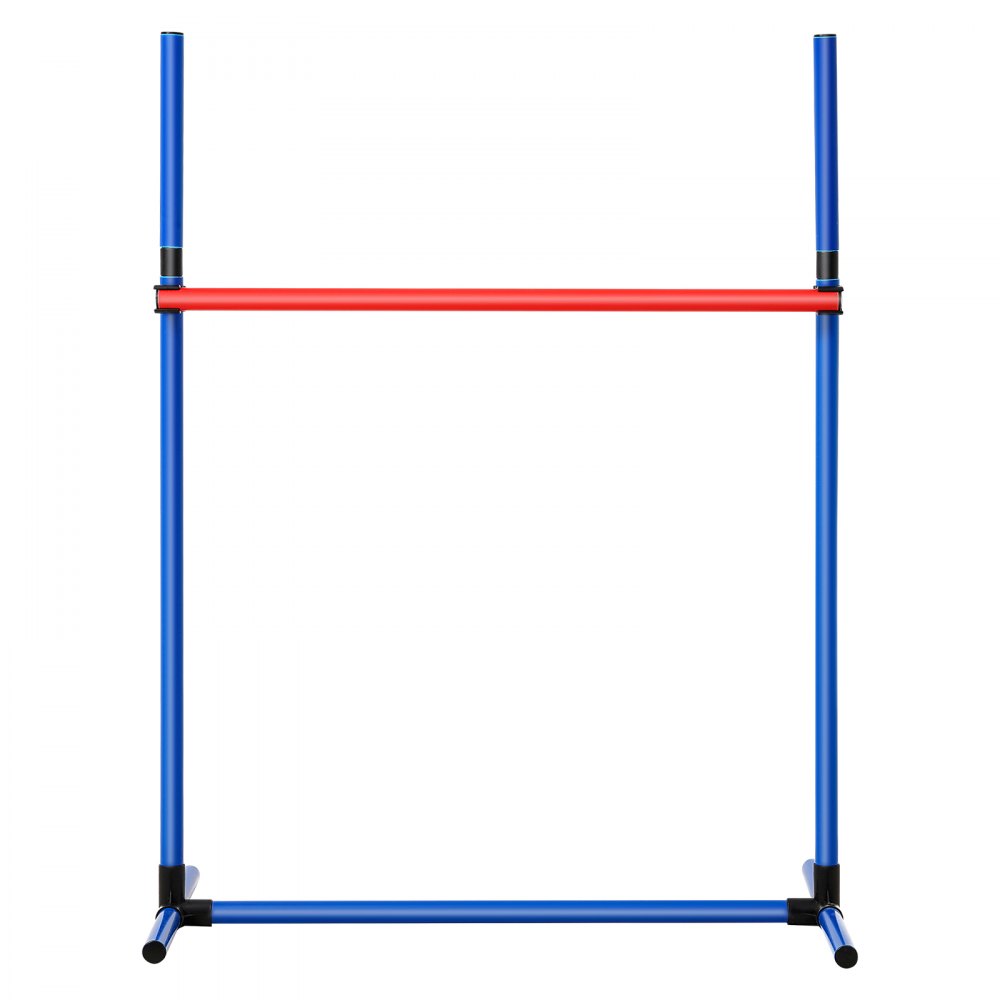 VEVOR Dog Agility Training Equipment, 4 PCS Set with Adjustable High Hurdles,6 Weave Poles,Jump Ring,Square Pause Box,Whistle,Foldable Bowl, Puppy Obstacle Course Kit for Backyard, Indoor, Outdoor