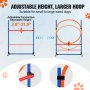 VEVOR Dog Agility Treningsutstyr 4 STK Sett med Hurdles Jump Ring Pause Box