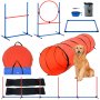 VEVOR Dog Agility Training Equipment 5 PCS -päivitys aitajuoksulla laajennetulla tunnelilla