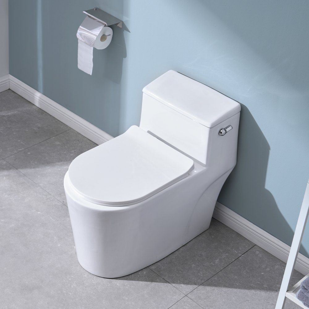 VEVOR Toilet Handle Replacement Kit, Side Mount Universal Toilet Handle, Toilet Handle Lever with Stainless Steel Flapper Chain, Toilet Flush Handle Fits Various Toilet Tanks, Chrome Finish, Silver