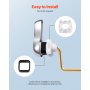 Toilet Handle Replacement Kit Side Mount Universal Toilet Flush Handle Chrome