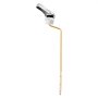 VEVOR Toilet Handle Replacement Kit, Side Mount Universal Toilet Handle, Toilet Handle Lever with Stainless Steel Flapper Chain, Toilet Flush Handle Fits Various Toilet Tanks, Chrome Finish, Silver