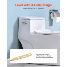 Toilet Handle Replacement Kit Side Mount Universal Toilet Flush Handle Chrome