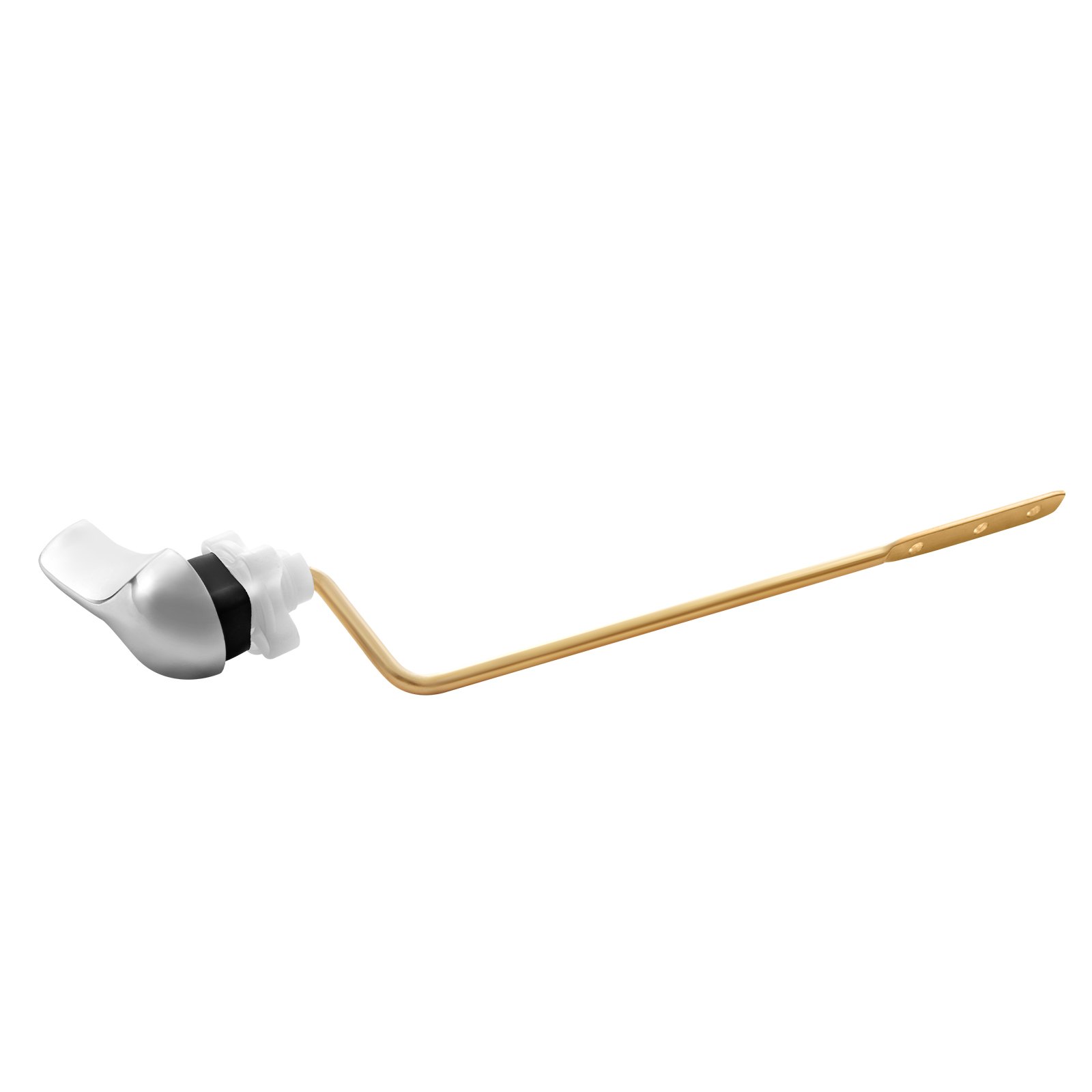 VEVOR Toilet Handle Replacement Kit, Side Mount Universal Toilet Handle, Toilet Handle Lever with Stainless Steel Flapper Chain, Toilet Flush Handle Fits Various Toilet Tanks, Chrome Finish, Silver