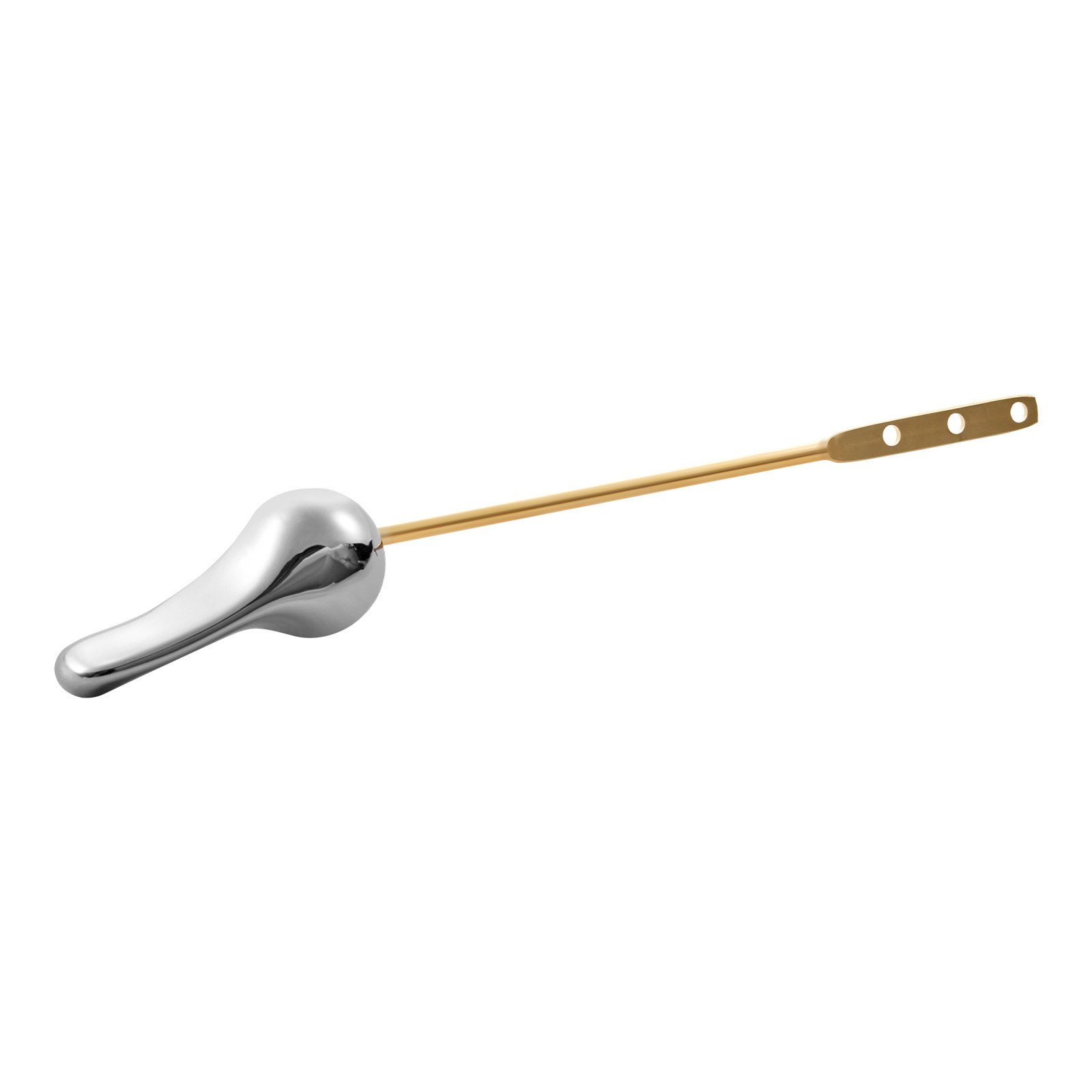 Kit de reemplazo de manija de inodoro, manija de descarga de inodoro universal de montaje frontal, cromada