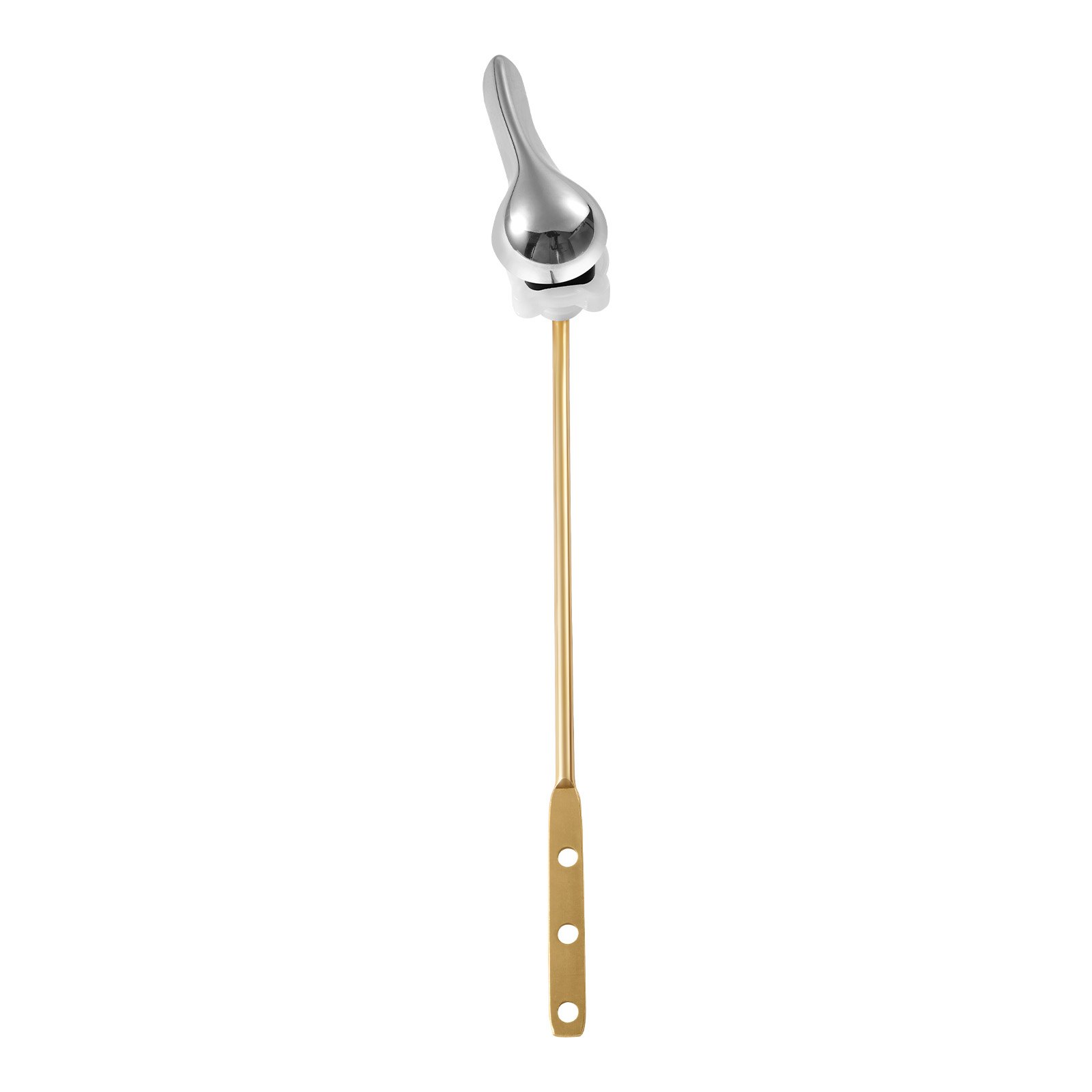 Kit de reemplazo de manija de inodoro, manija de descarga de inodoro universal de montaje frontal, cromada