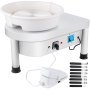 VEVOR Pottery Wheel 25CM Pottery Forming Machine 280W Electric Pottery Wheel with Foot Pedal and Detachable Basin Shaping Tool Set for Ceramics Clay Craft DIY Clay