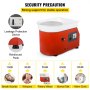 VEVOR Diy Ceramic Pottery Machine 25cm Electric Pottery Wheel Ceramic Machine Pottery DIY Kit Clay Tool 350W with Advanced Brushless Motor for Ceramic Work Ceramics Clay Manual Speed Control