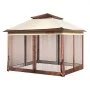 VEVOR Patio Gazebo, Pop up Gazebo for 8-10 Person, with Mosquito Netting, Metal Frame, and PU Coated 250D Oxford Cloth, Outdoor Canopy Shelter for Patio, Backyard, Lawn, Garden, Deck