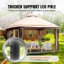 VEVOR Patio Gazebo for 10-12 Person, 10 x 13 FT Backyard Gazebo, with Mosquito Netting, Metal Frame, and PU Coated 180G Polyester, Outdoor Canopy Shelter for Patio, Backyard, Lawn, Garden, Deck