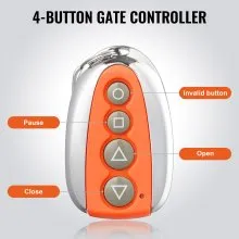 VEVOR Automatic Gate Remote Control 131ft 4-Button Sliding Gate Opener Remotes
