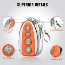 VEVOR Automatic Gate Remote Control 131ft 4-Button Sliding Gate Opener Remotes