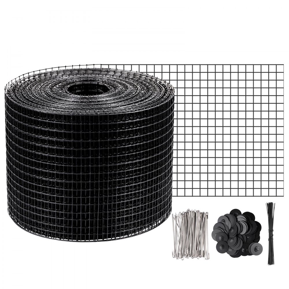 5' High 14 Gauge PVC Coated Welded Wire Dog Fence Kit - 2 x 2