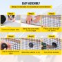 VEVOR Solar Panel Bird Wire, 8inch x 98ft Critter Guard Roll Kit, Solar Panel Guard with 100pcs Stainless Steel Fasteners, Removable PVC Coated Guard Wire for Squirrel, Bird, Critters Proofing