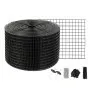 VEVOR 8 inch x 100ft Solar Panel Bird Guard, Critter Guard Roll Kit with 100pcs Aluminum Alloy Fasteners, Solar Panel Guard with Rust-proof PVC Coating, 1/2 inch Wire Roll Mesh