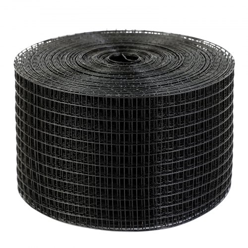 VEVOR 8 inch x 100ft Solar Panel Bird Guard, Critter Guard Roll Kit with 70pcs Stainless Steel Fasteners, Solar Panel Guard with Rust-proof PVC Coating, 1/2 inch Wire Roll Mesh